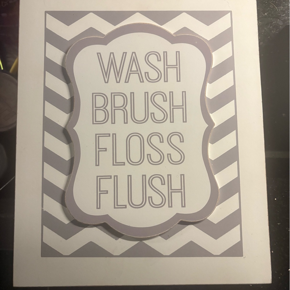 Hobby Lobby Gray and White Bathroom Wall Art